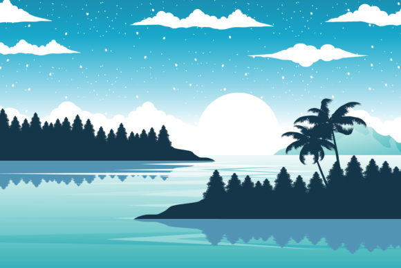 Download Beautiful Beach in Sunrise - Premium Resources
