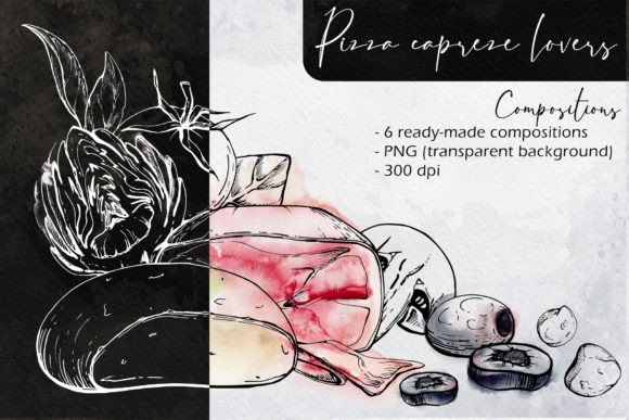 Download Pizza Caprese Lovers: Compositions - Premium Resources