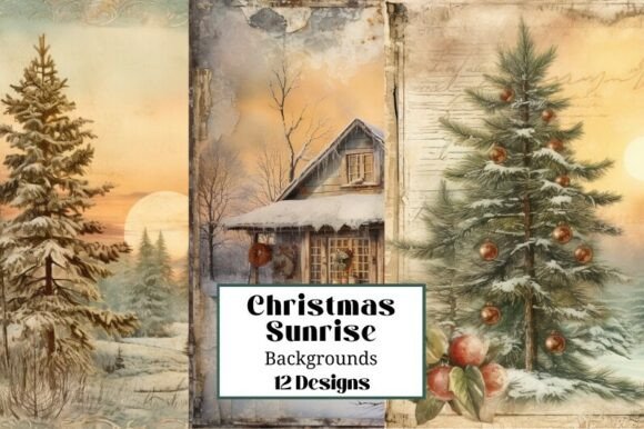 Download 12 Christmas Morning Sunrise Illustratio - Sunrise Collection
